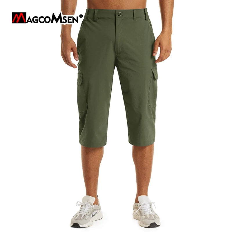 Men's Quick Dry Short Pants Summer Hiking Fishing Shorts SPANDEX