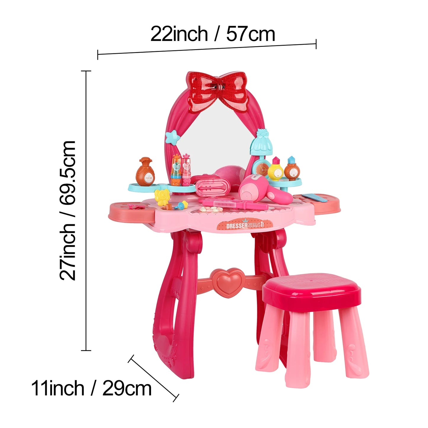 Children's music 36pcs home makeup table