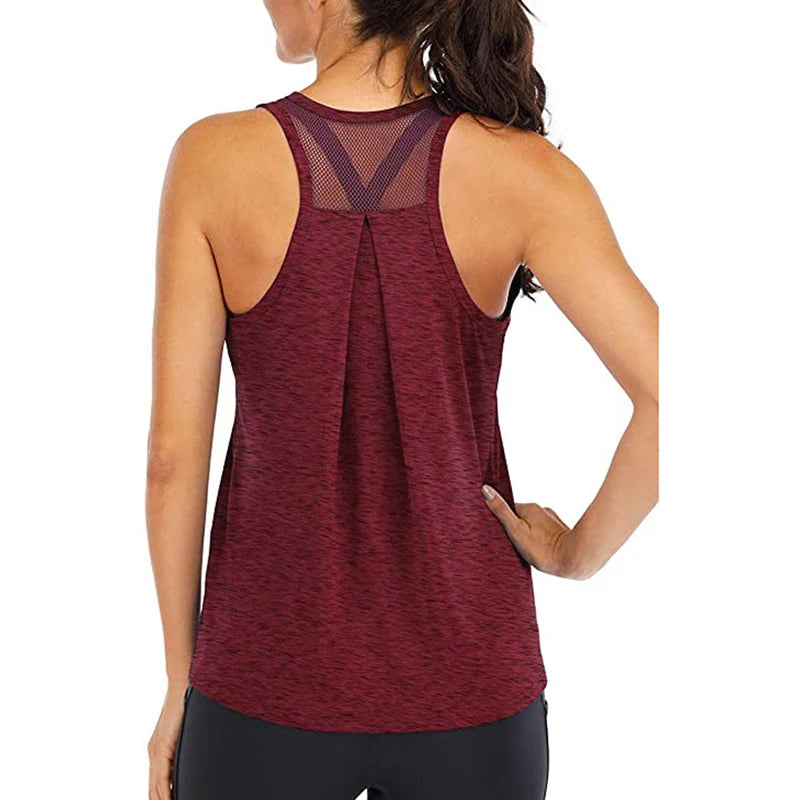 Fitness Women Shirts Sleeveless