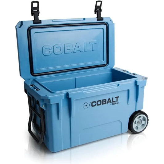 Cooler, 55 Quart Roto Molded Super , Large Ice Chest Holds Ice Up To 5 Days,