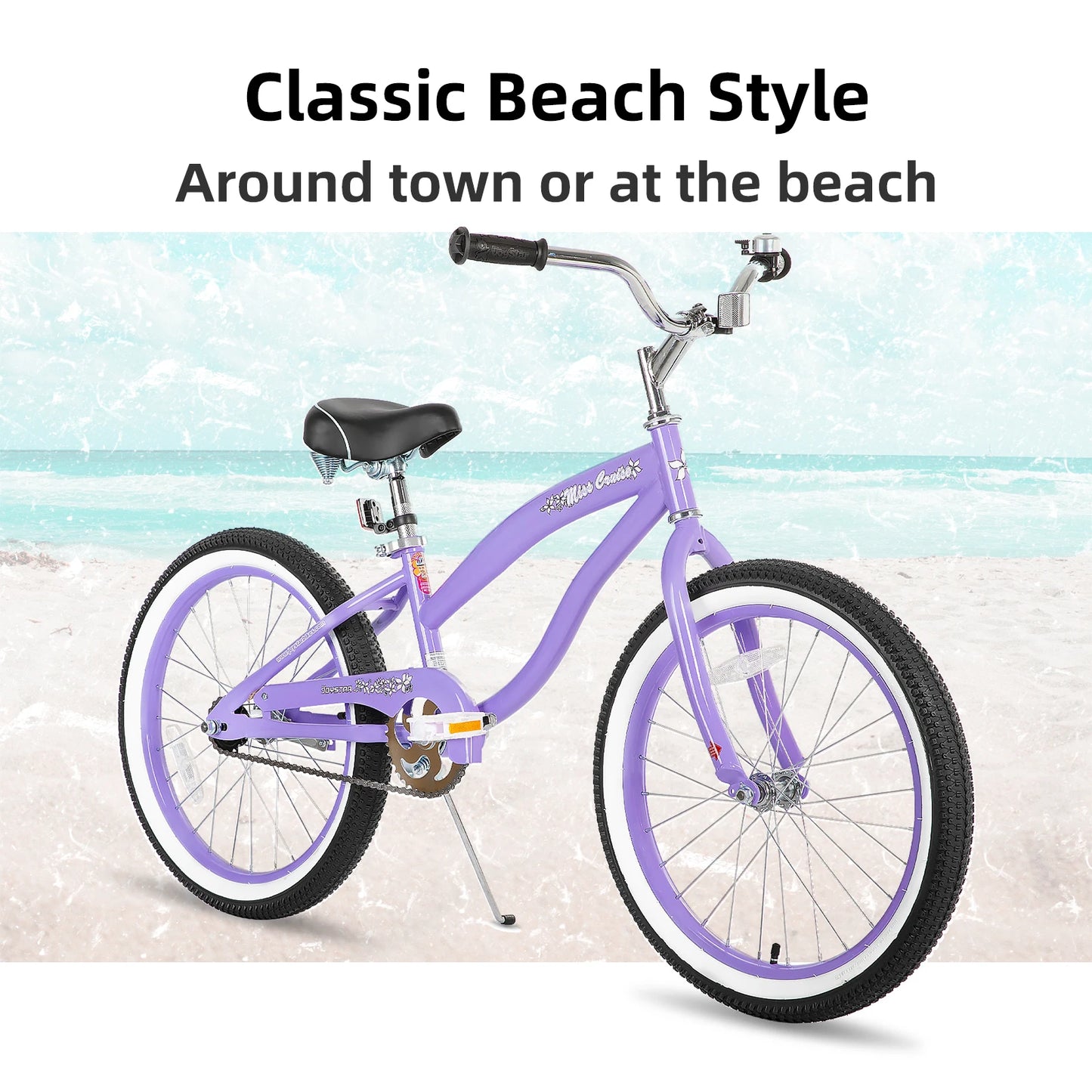 20" 24" Beach Cruiser Bike for Girls, Boys, Men and Women