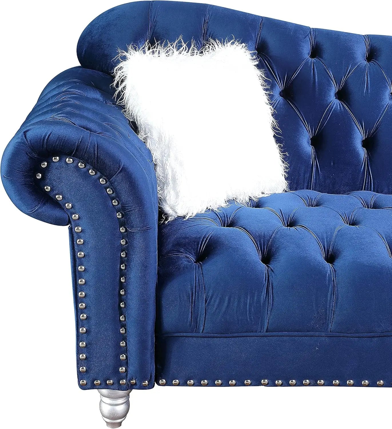 Chesterfield Sofa, Chair and Loveseat for Living Room Furniture Sets,