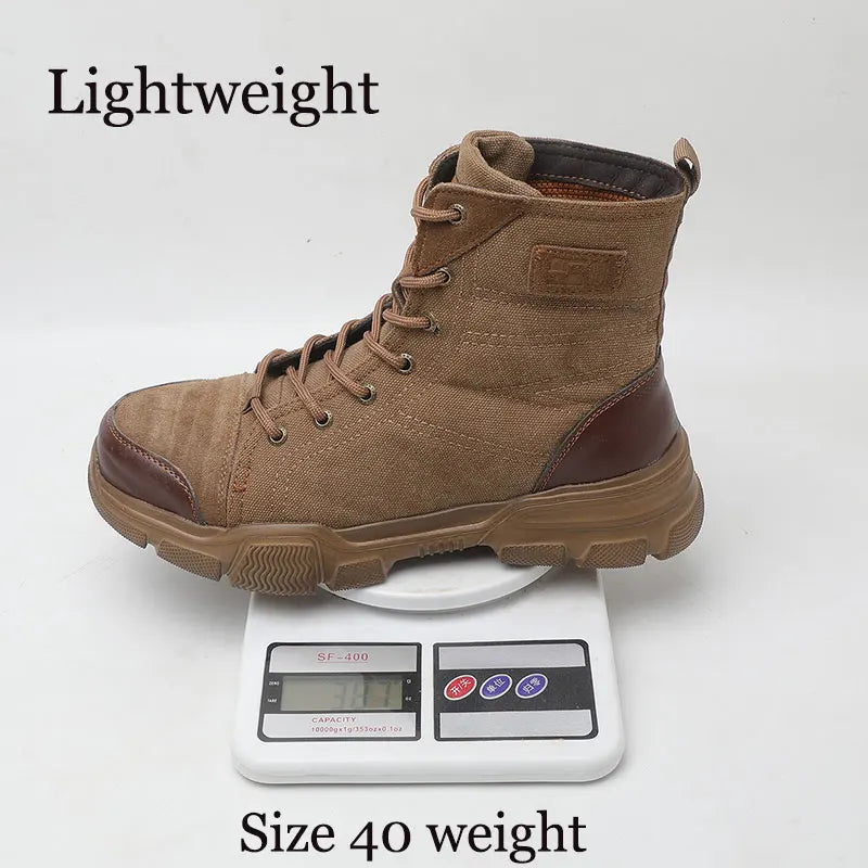 Steel Toe Boots for Men Work Boots Indestructible Work Shoes 36-48