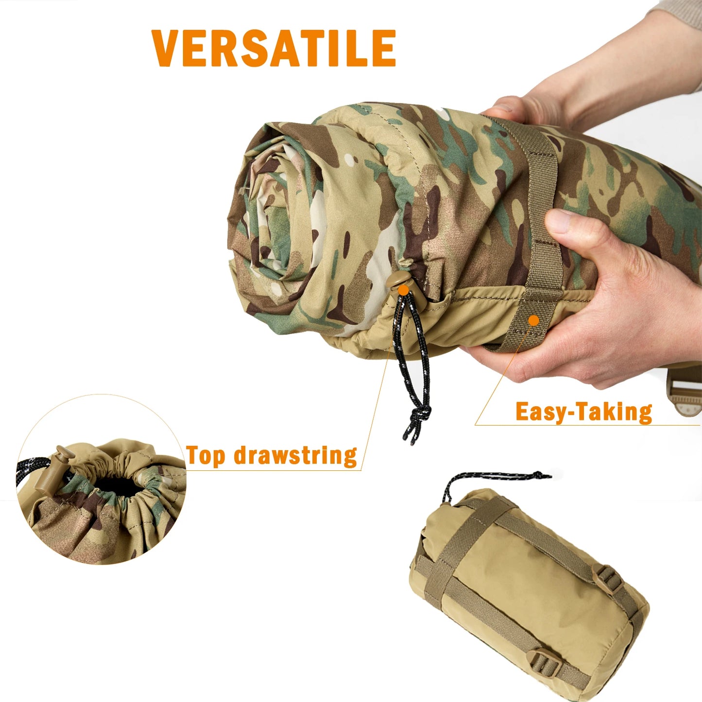 Military Modular Sleeping System Outdoor Camping Supplies Waterproof