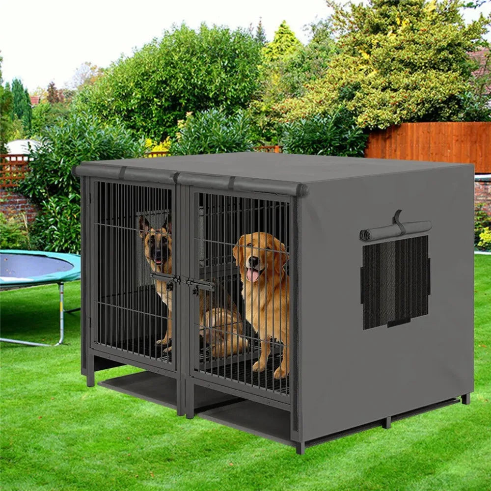 US XXXL Giant Premium Dog Crate Cage Pet Kennel Divider Playpen