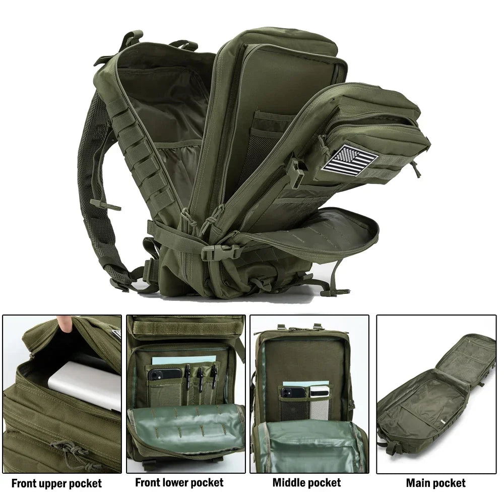 Military Tactical Backpack  Army Assault Pack CCW 3 Day survival Bag Hiking