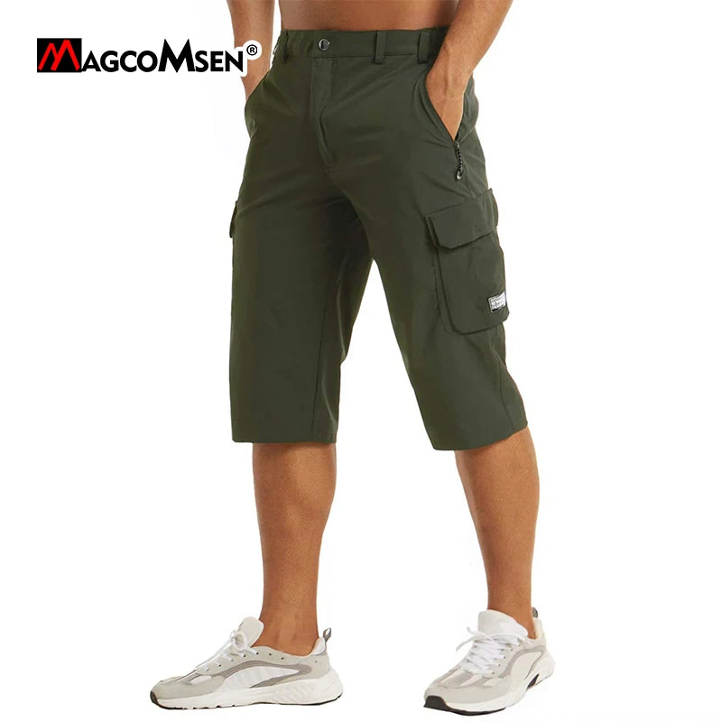 Men's Quick Dry Short Pants Summer Hiking Fishing Shorts SPANDEX