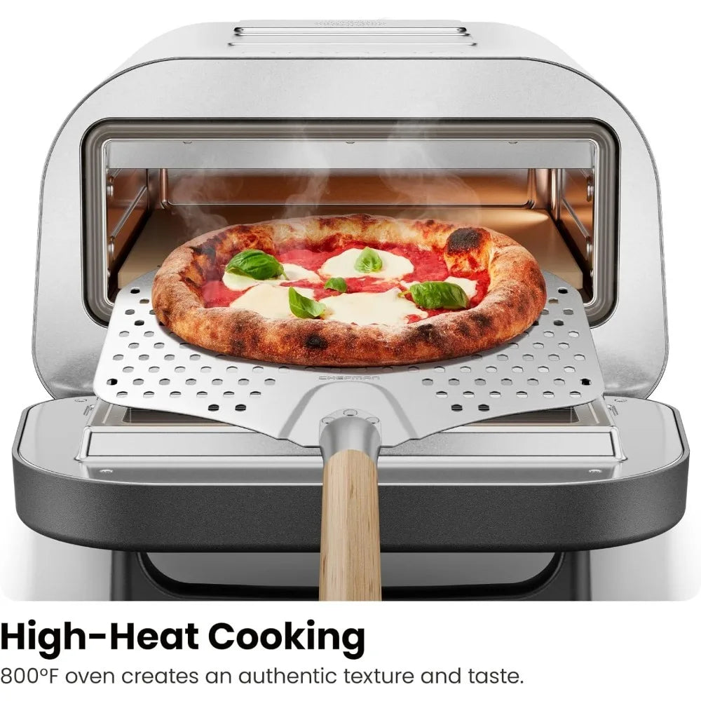 Indoor Pizza Oven - Makes 12 Inch Pizzas in Minutes, Heats up to 800°F - Countertop Electric Pizza Maker