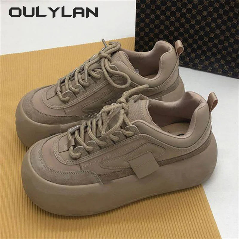 Female Sneakers Warm Casual Shoes Woman High Platfor