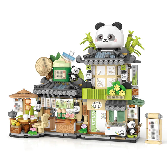 City Tea House  Blocks Set,  Building Toys for Boys Girls Age 8+, 860pcs Mini Bricks