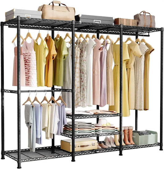 4 Tiers Freestanding Heavy-Duty Closet Organizer and Storage System