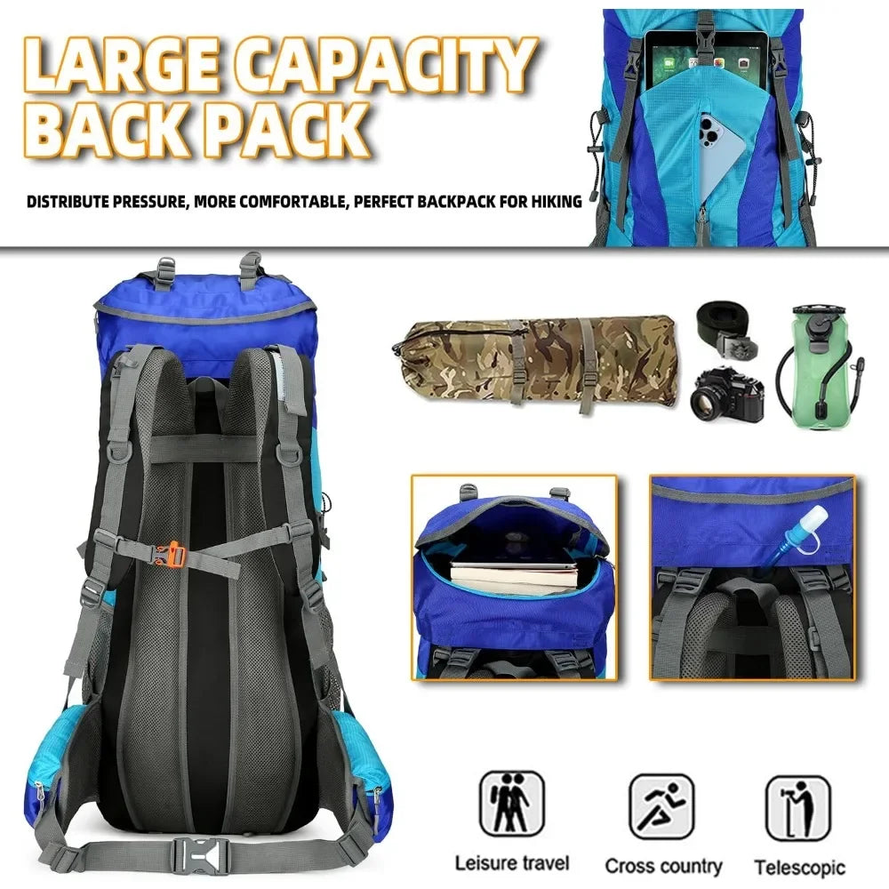 Outdoors,  Hiking Backpack for Men Women Daypack  Outdoor Waterproof Camping