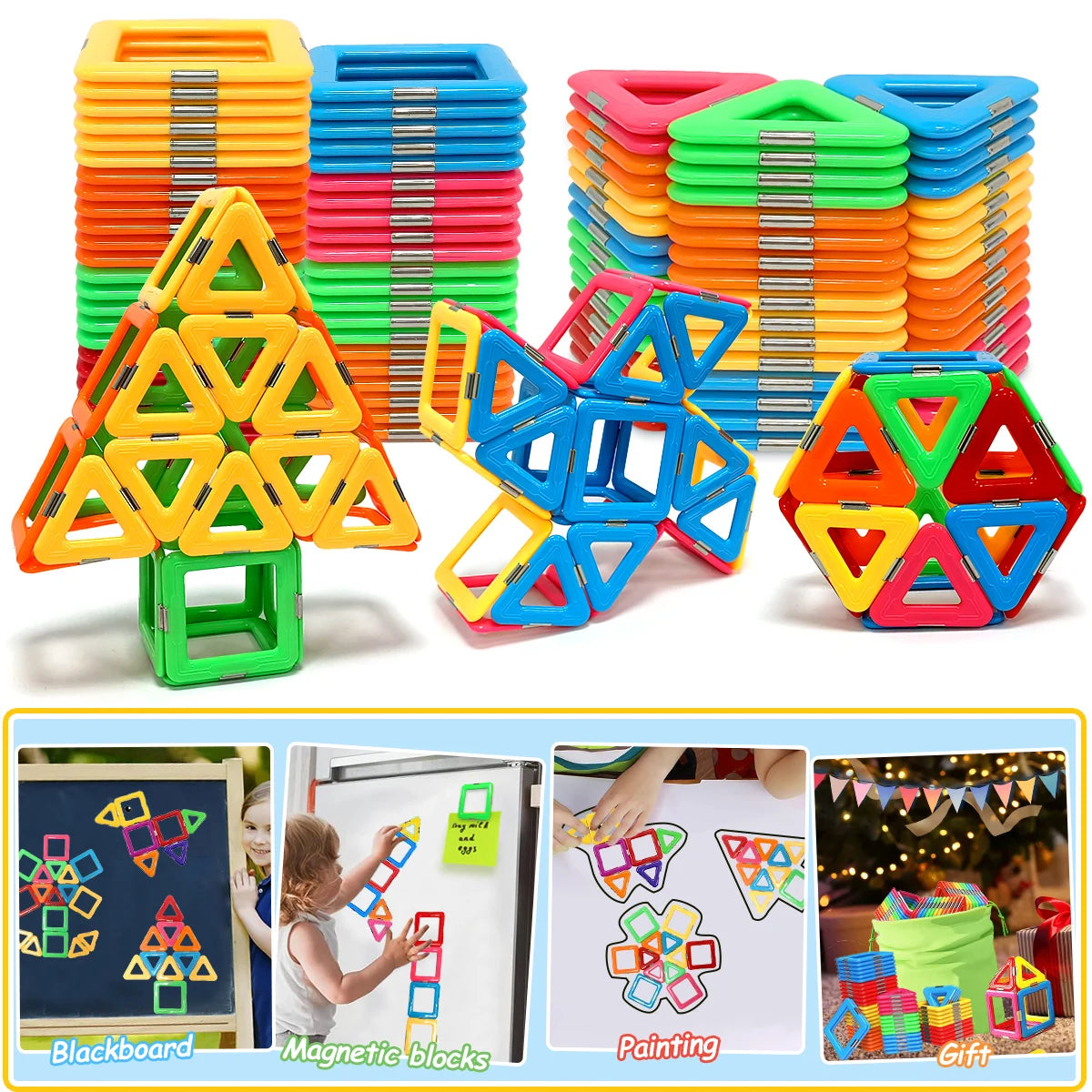 Magnetic Building Blocks Big Size STEM Toys Learning Educational