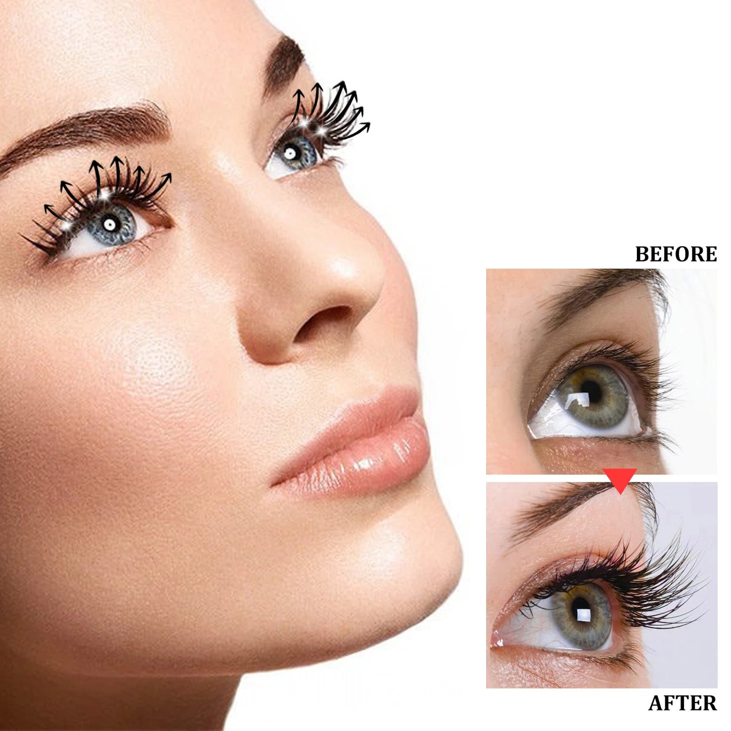 Castor Oil Mascara Promotes Eyelash Growth Natural Thick Eyelash  Flawless Mascara