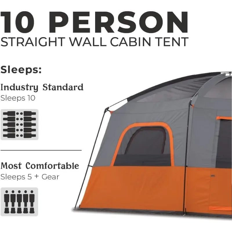 10 Person Tent Large Multi Room Tent