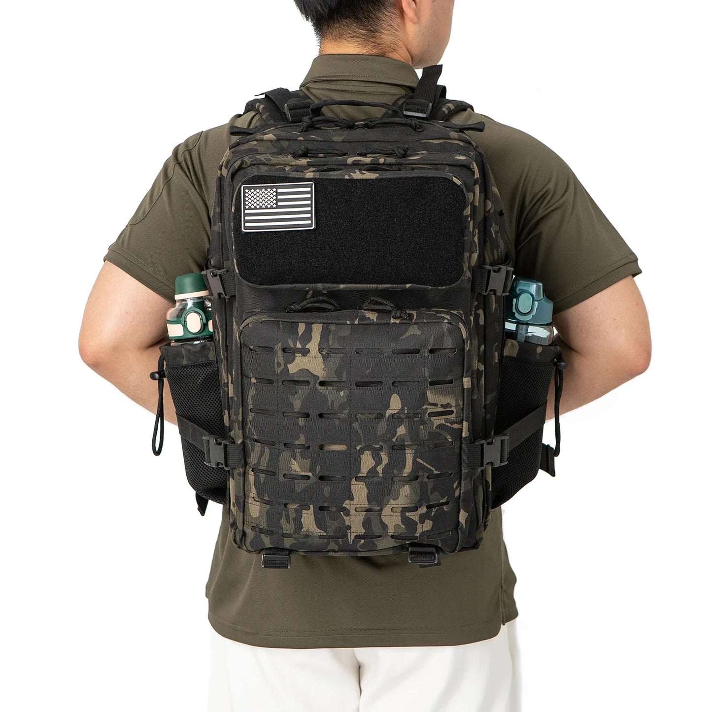 Tactical Backpack Outdoor for Women/men Laser Cut  Hiking 3Day pack School Bag Gym