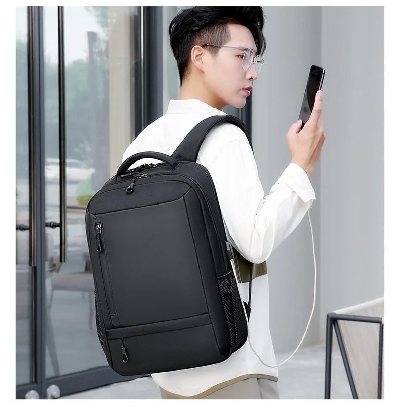 Men's Multi-functional Computer Backpack Simple Waterproof Large Capacity