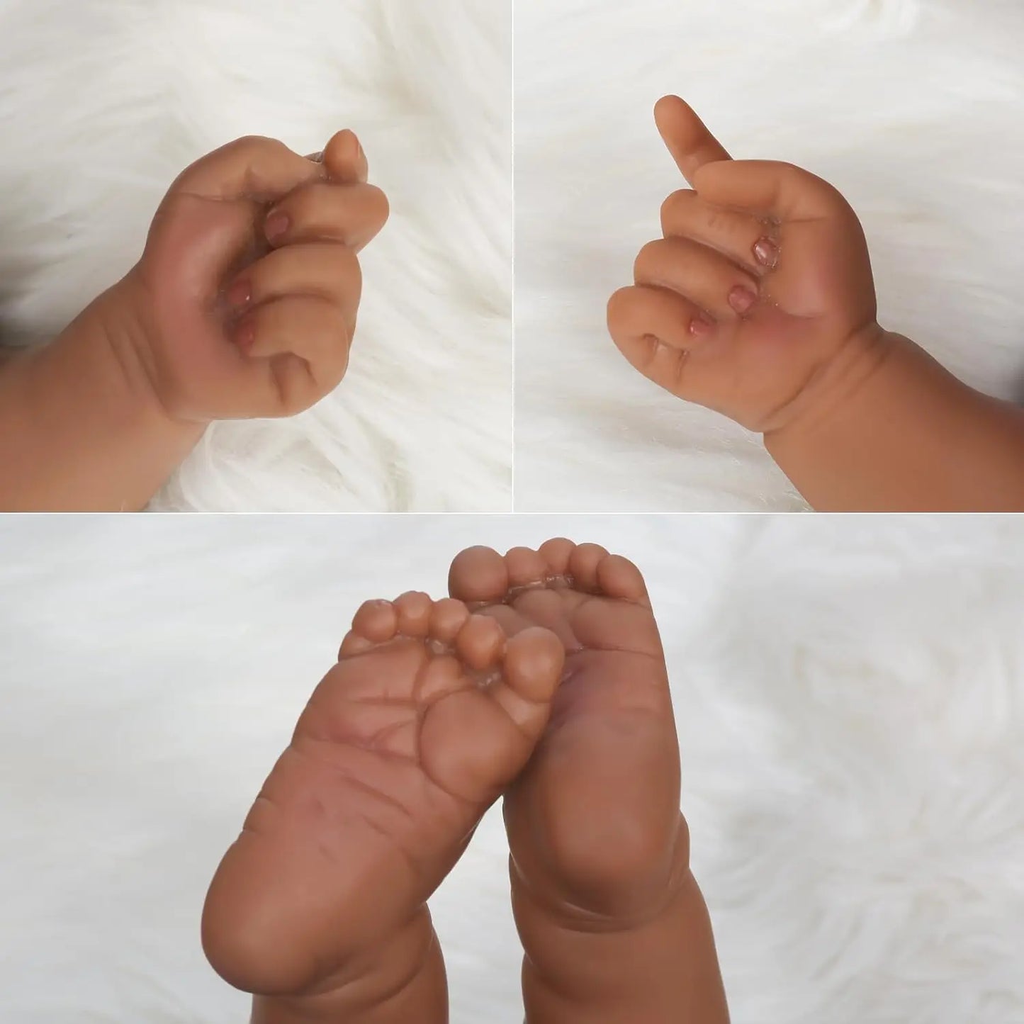 Black Reborn Baby Doll - 20 Inch Soft Body Realistic Newborn African American