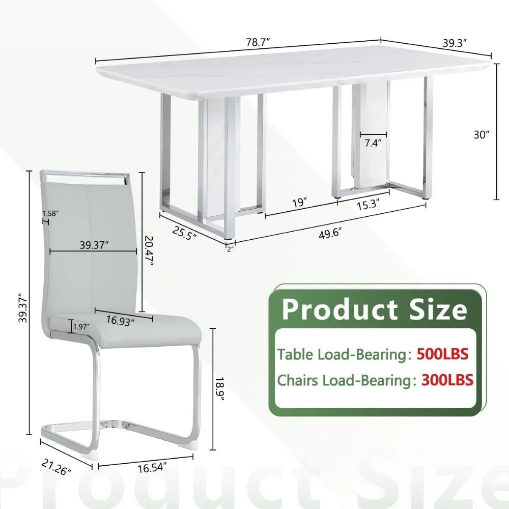 Dining Table Set for 8, Counter Height Dining ,  9 Piece.