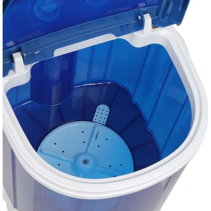 Portable Mini Washing Machine 5.7 lbs Washing Capacity Semi-Automatic Compact Washer Spinner Small Cloth Washer Laundry