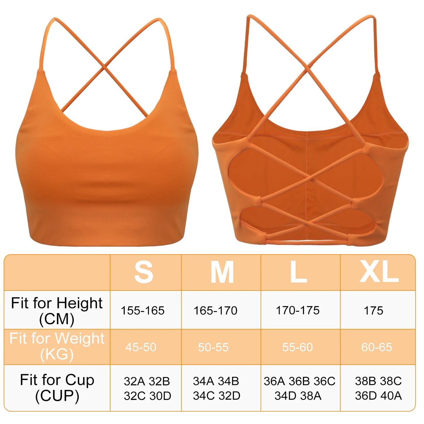 3 PCS Sports Bra for Women, Summer Criss Cross Bra Removable Pads