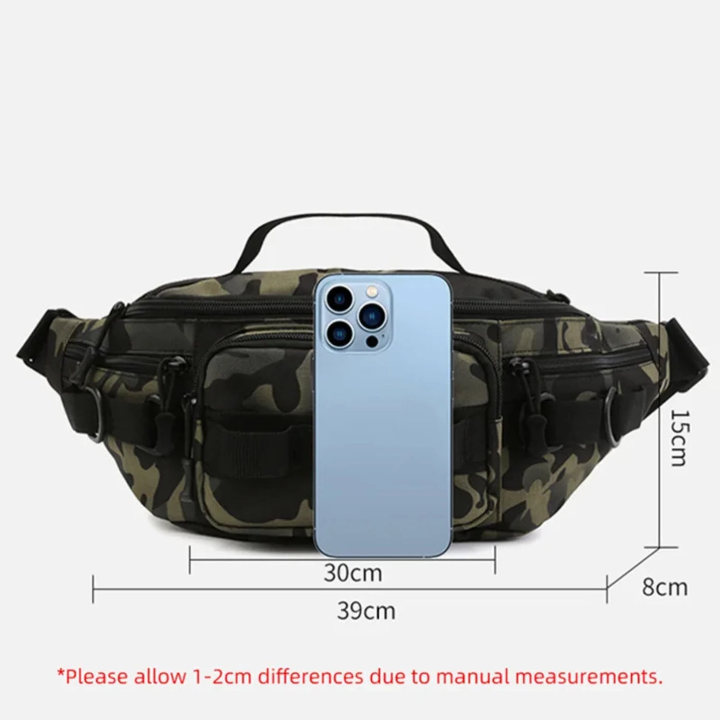 Durable, Large Capacity Waterproof Men's Military Tactical  Waist Chest