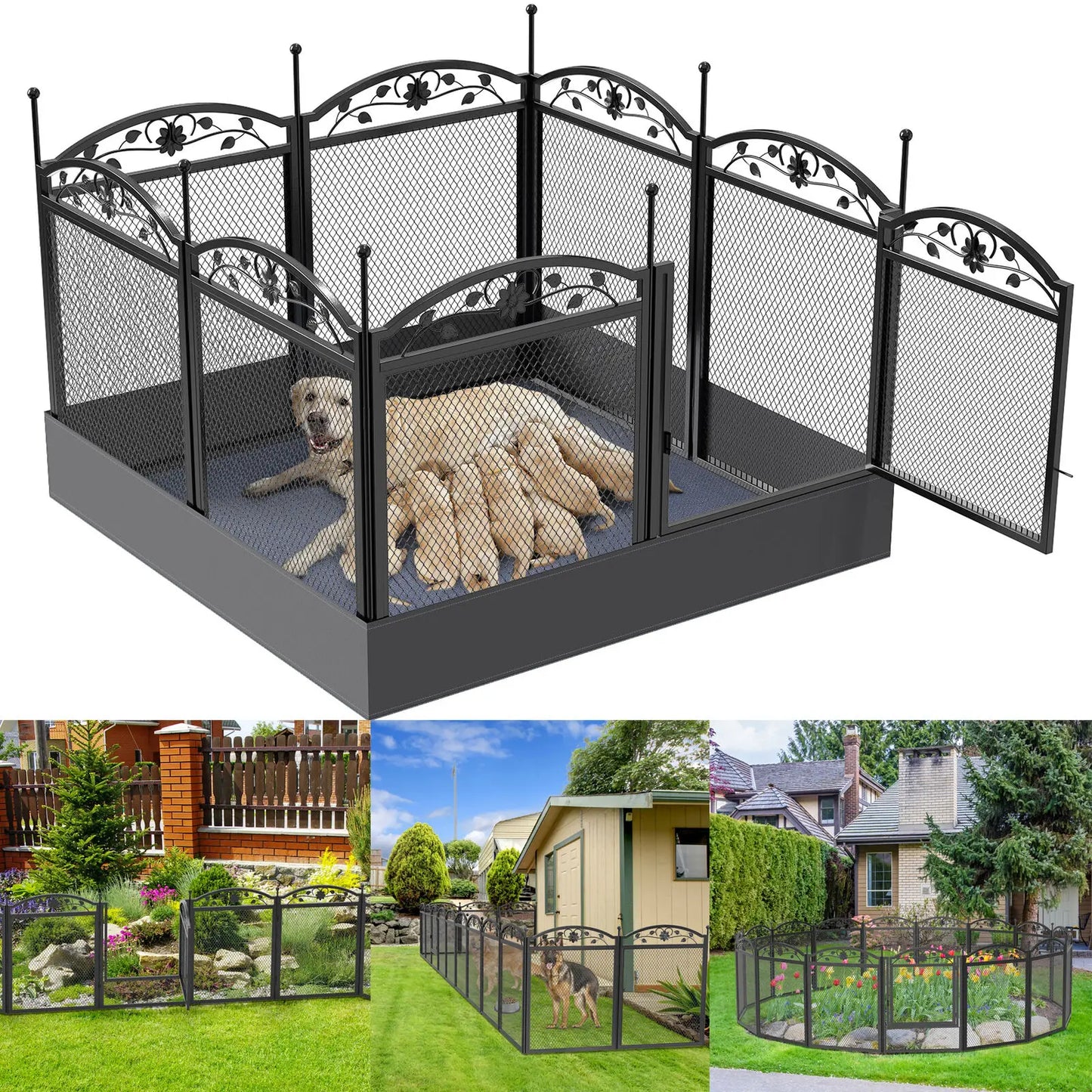 Dog  Fence Detachable Play Pen