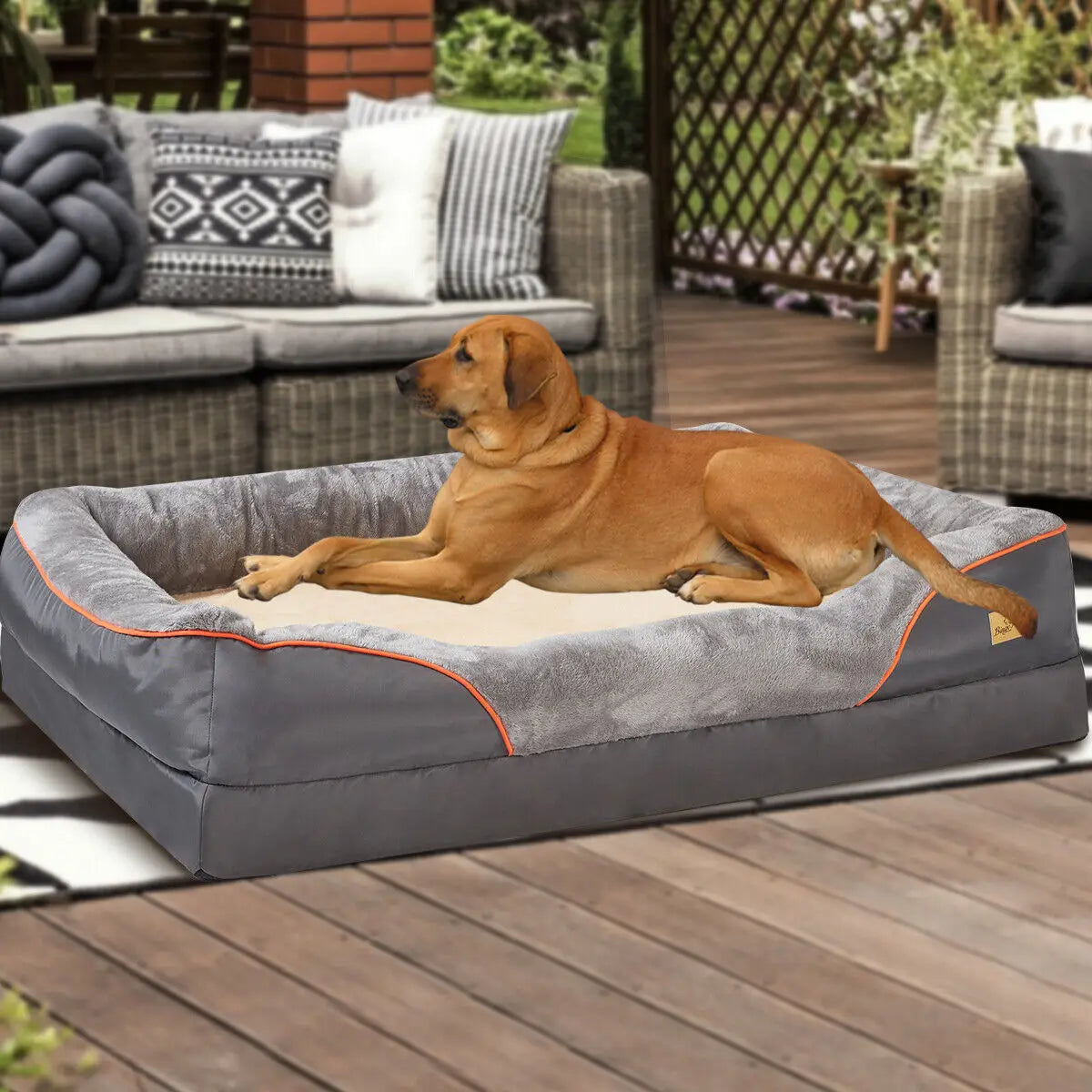 L XL 2XL 3XL Dog Bed Super Soft Orthopedic Foam Pet Bed  Removable Cover