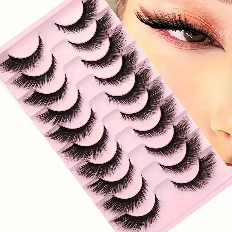 3 boxes of 30 pairs of fox eye eyelashes, natural looking cat eye eyelashes,