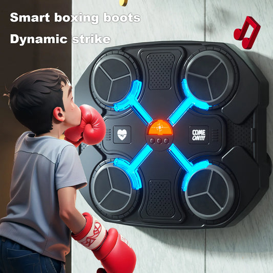 Stress Toy Children Music Boxing Machine Smart Bluetooth- Boxing Pads Workout Wall Target Punching