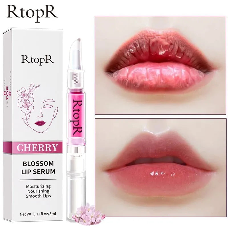 Cherry Blossom Lip  Crack Peeling Repair Reduce Fine Lines Essence Moisturizing Lip Oil