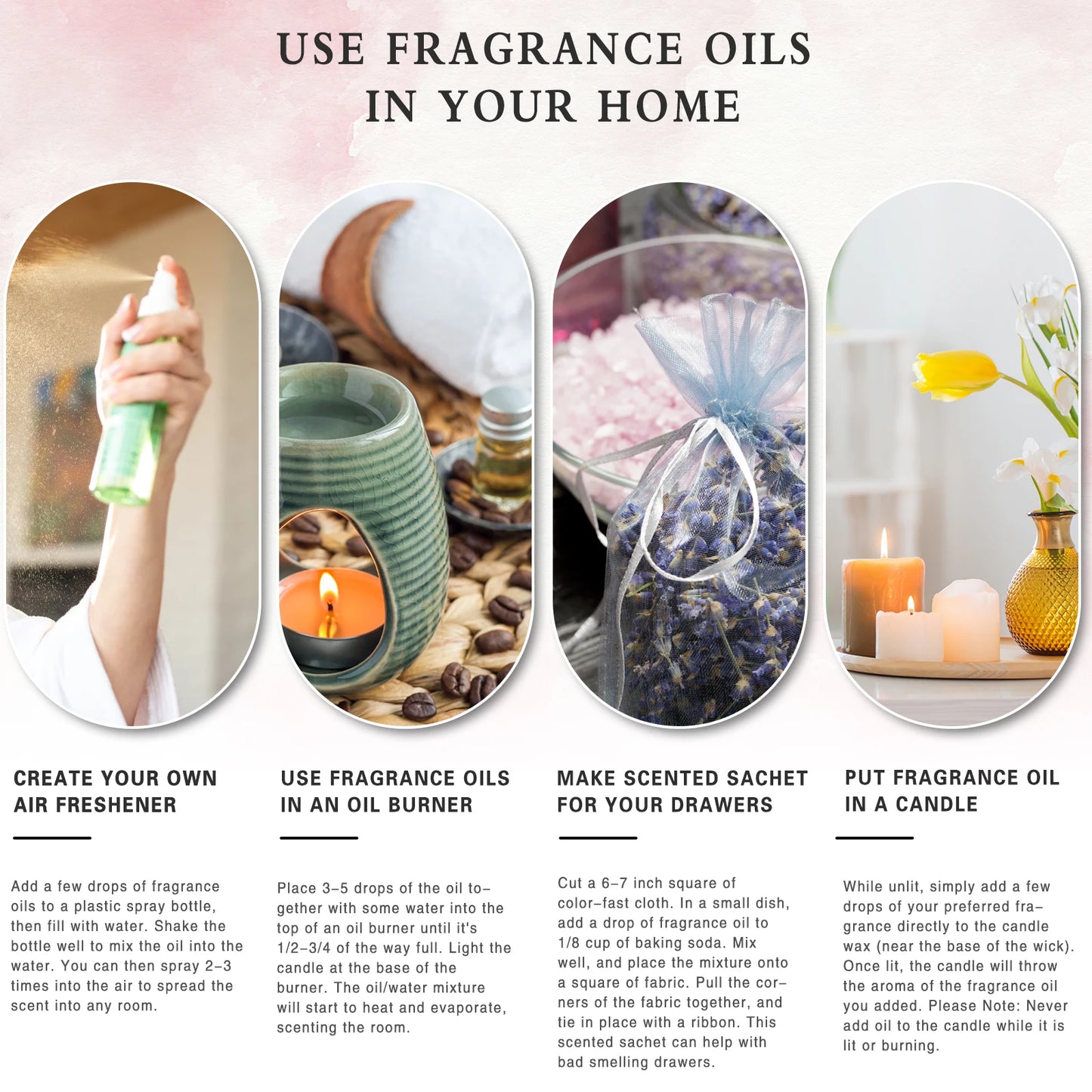 OIL 100ml  White Musk Fragrance Essential Oil  Fresh Linen Honeysuckle Peach Orange , ETC.