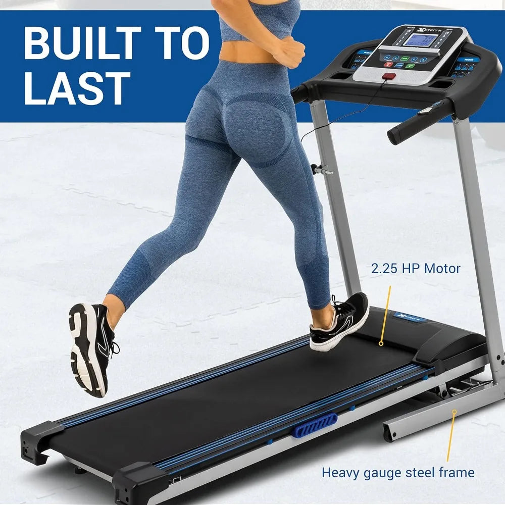 Electric Treadmills Exercise Equipment Compact Design 250+ LB Weight Capacity