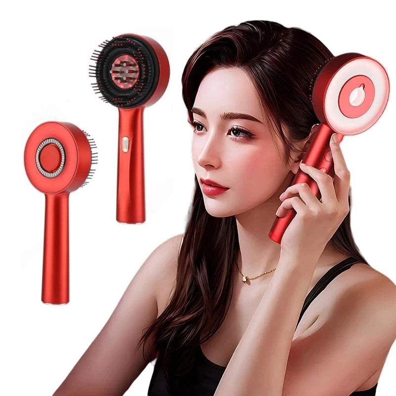 3 Modes Electric Multifunctional Infrared Therapy Comb Promote Hair Growth Massage of Hair Follicles 6ML Essence Oil Applicator