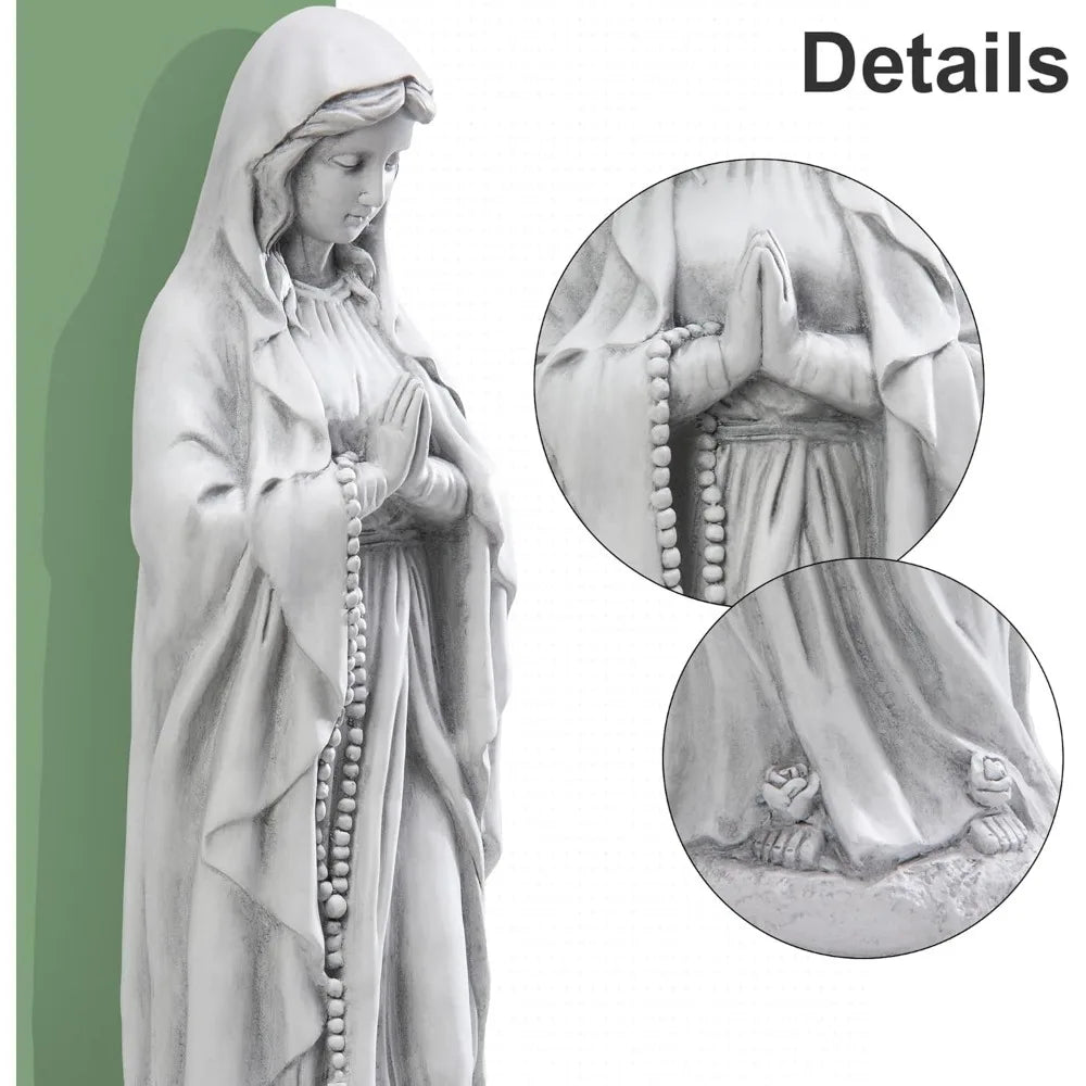 Virgin Mary Praying Statue 29.9 Inch Tall Outdoor Garden Religious Decorations Statue