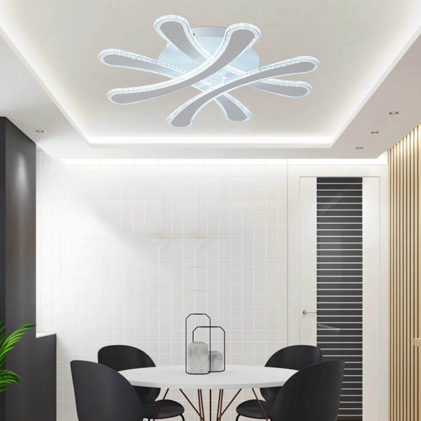 LED Ceiling Light Flush Mount Lamp Dimmable Chandelier for Bedroom Living Room