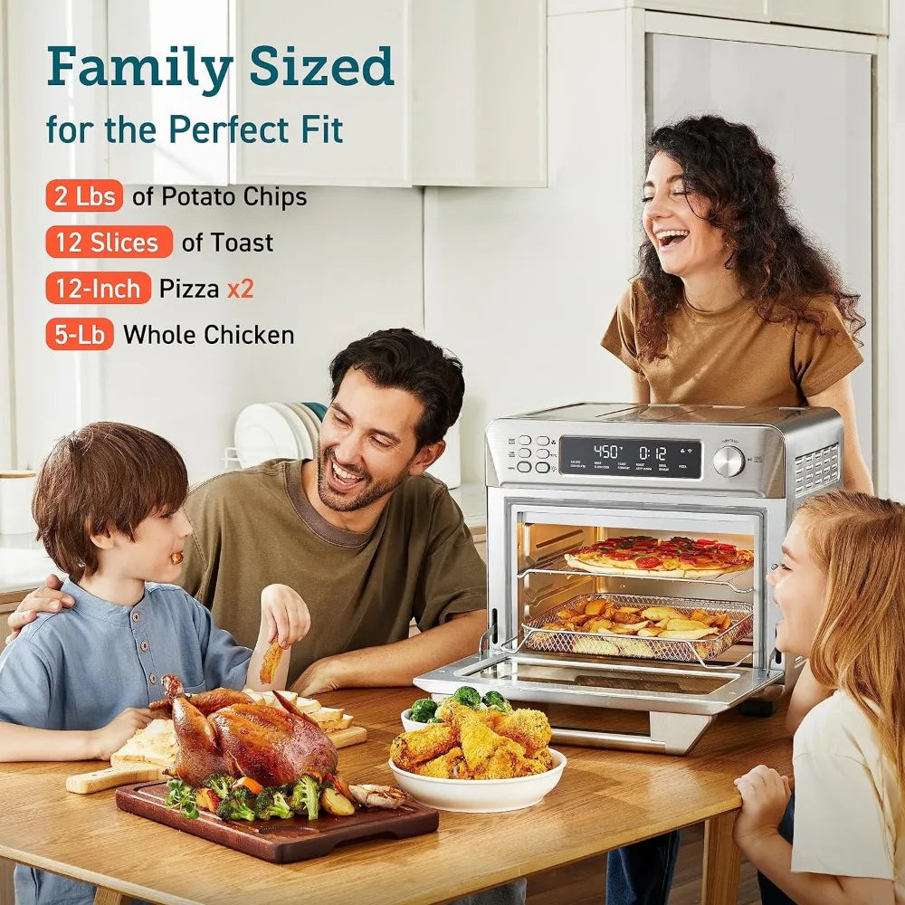 12-in-1 Air Fryer Toaster Oven Combo,  Convection Oven Countertop,