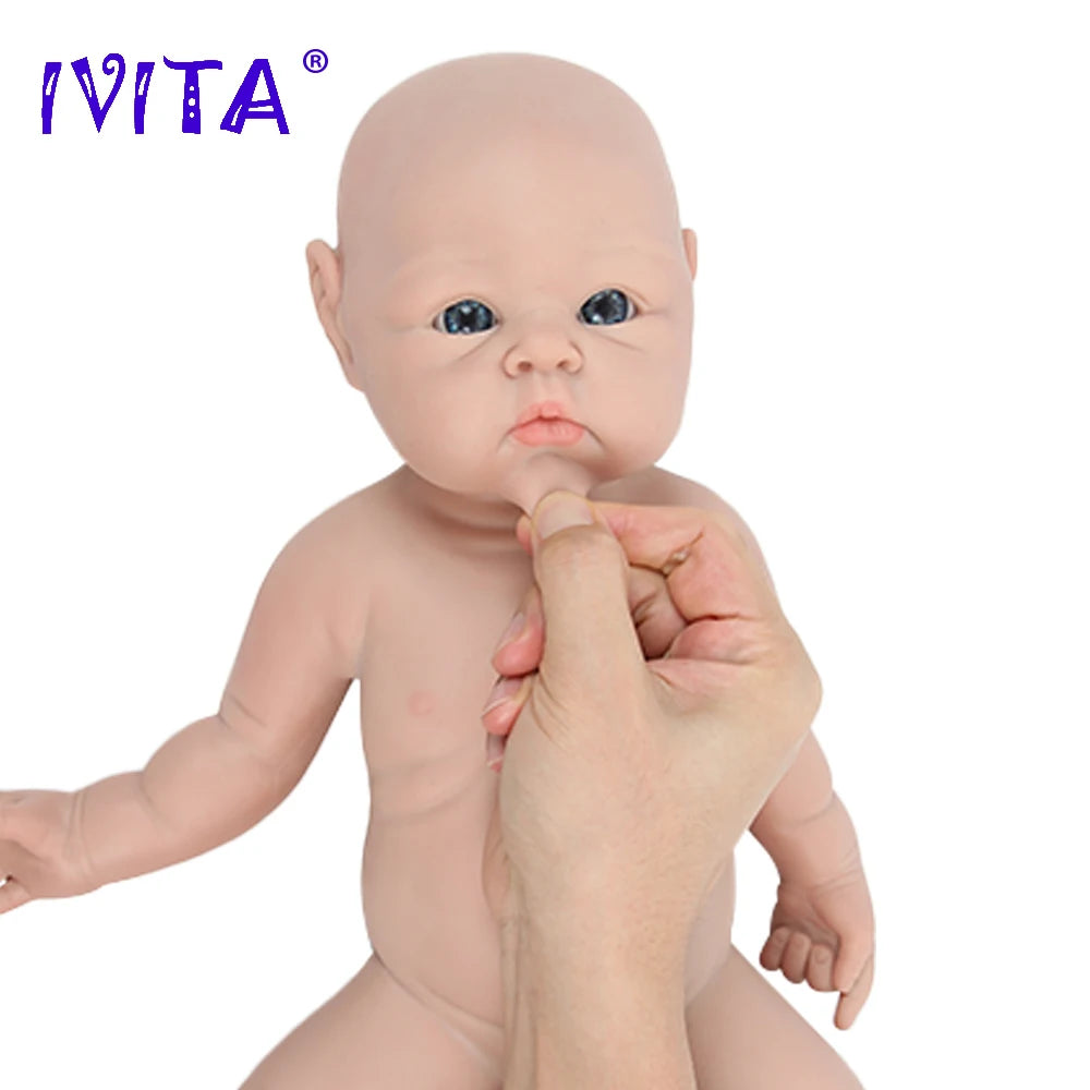 Silicone Reborn Baby Doll Realistic Unpainted Girl Dolls